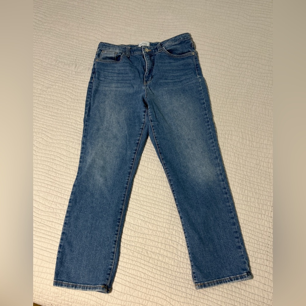 Crown & Ivy High-Rise Vintage Straight Leg Jeans 12R
